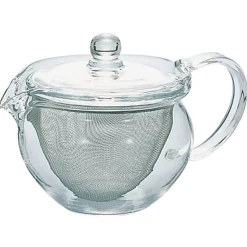 Bauchige Glas Teekanne Maru