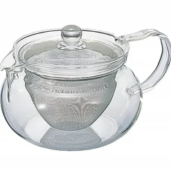 Bauchige Glas Teekanne Maru