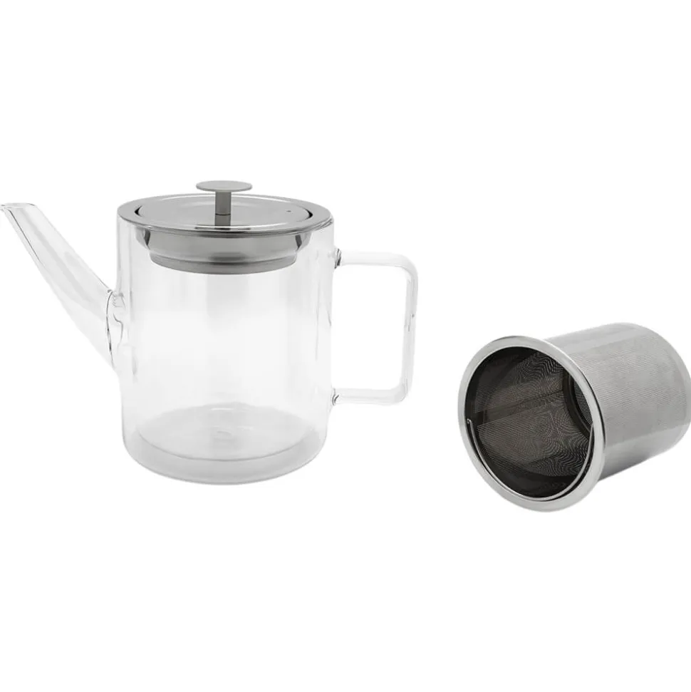 Doppelwandige Glas Teekanne
