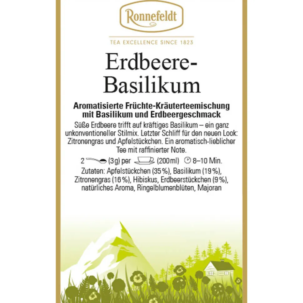 Früchte-Kräuterteemischung Erdbeere Basilikum