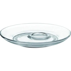Glas Untertasse mit Ablagefläche