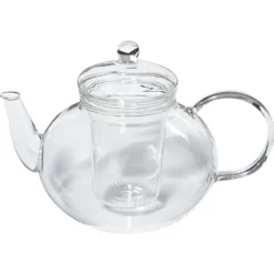 Glas-Teekanne Miko, 1,2lt. mit Glassieb