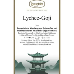 Grüntee mit Fruchtstückchen Lychee-Goji