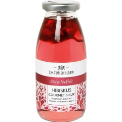 Hibiskus Sirup mit Hibiskus-Blüten