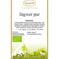 Ingwertee pur bio mit leichter Schärfe