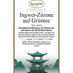 Ingwer-Zitrone auf Grünem Tee