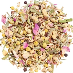 Kräutertee Ingwer auf Kräutern
