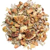 Kräutertee Orange auf Kräutern