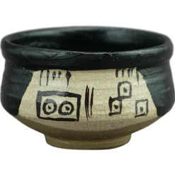 Kuro Oribe Chawan von Kato Juunidai