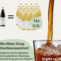 Mate-Tee Sirup geröstet bio 500ml