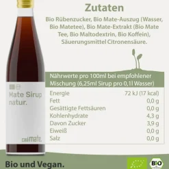 Mate-Tee Sirup natur bio 500ml