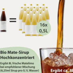 Mate-Tee Sirup natur bio 500ml