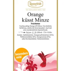 Milder Früchtetee Orange küsst Minze