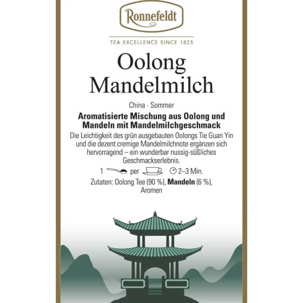 Oolong Mandelmilch mit Mandelstückchen