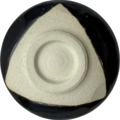 Schwarze Matchaschale Moriko