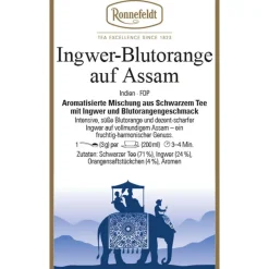Schwarztee Ingwer-Blutorange auf Assam