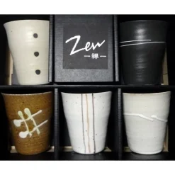 Teebecher aus Japan Zen fünfteilig