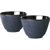 Teebecher Gusseisen Xilin, 2er-Set, blau