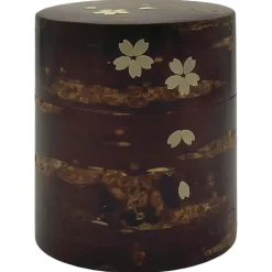 Teedose mit Kirschbaumrinde