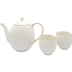 Tee-Set Canterbury mit Goldrand