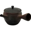 Tokoname Kyusu, strukturiert braun
