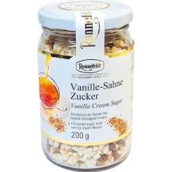 Vanille-Sahne Zucker im Glas